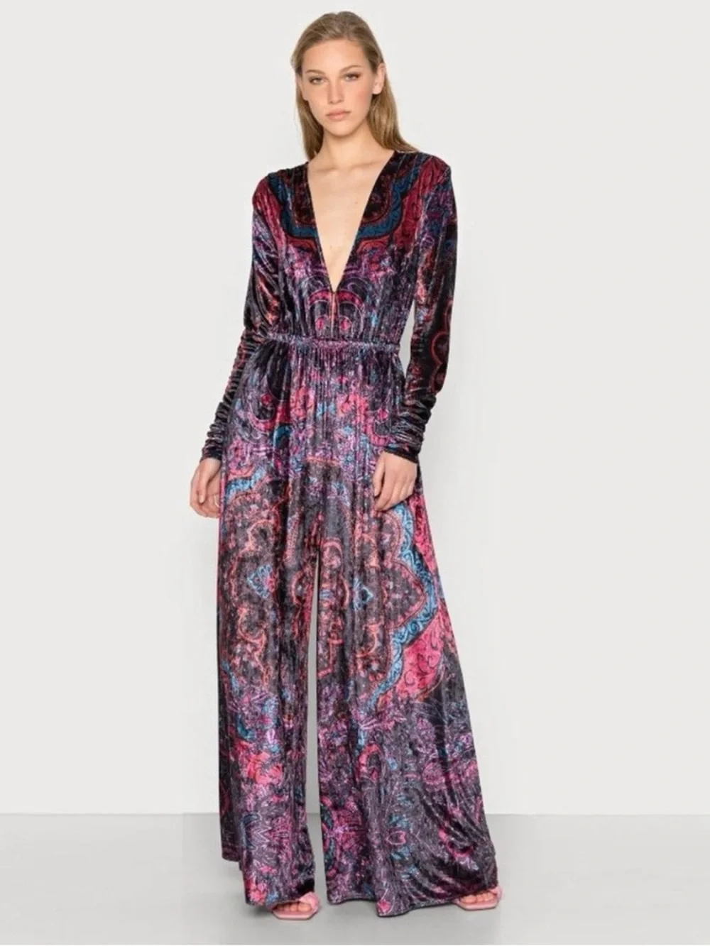 Free People Giselle Velvet Jumpsuit